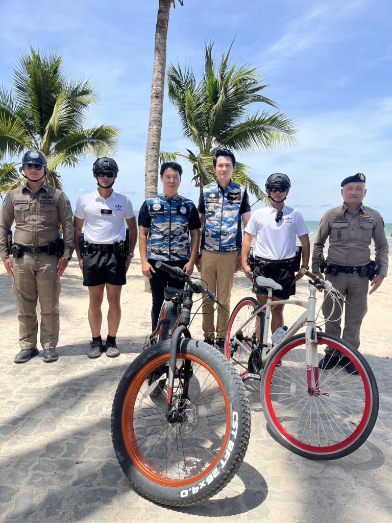 ป้องกันเหตุอาชญากรรม รักษาความสงบเรียบร้อย ดูแลนักท่องเที่ยวบริเวณชายหาดบางแสน